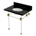 Kingston Brass Templeton lavabo consola — Latón Cepillado