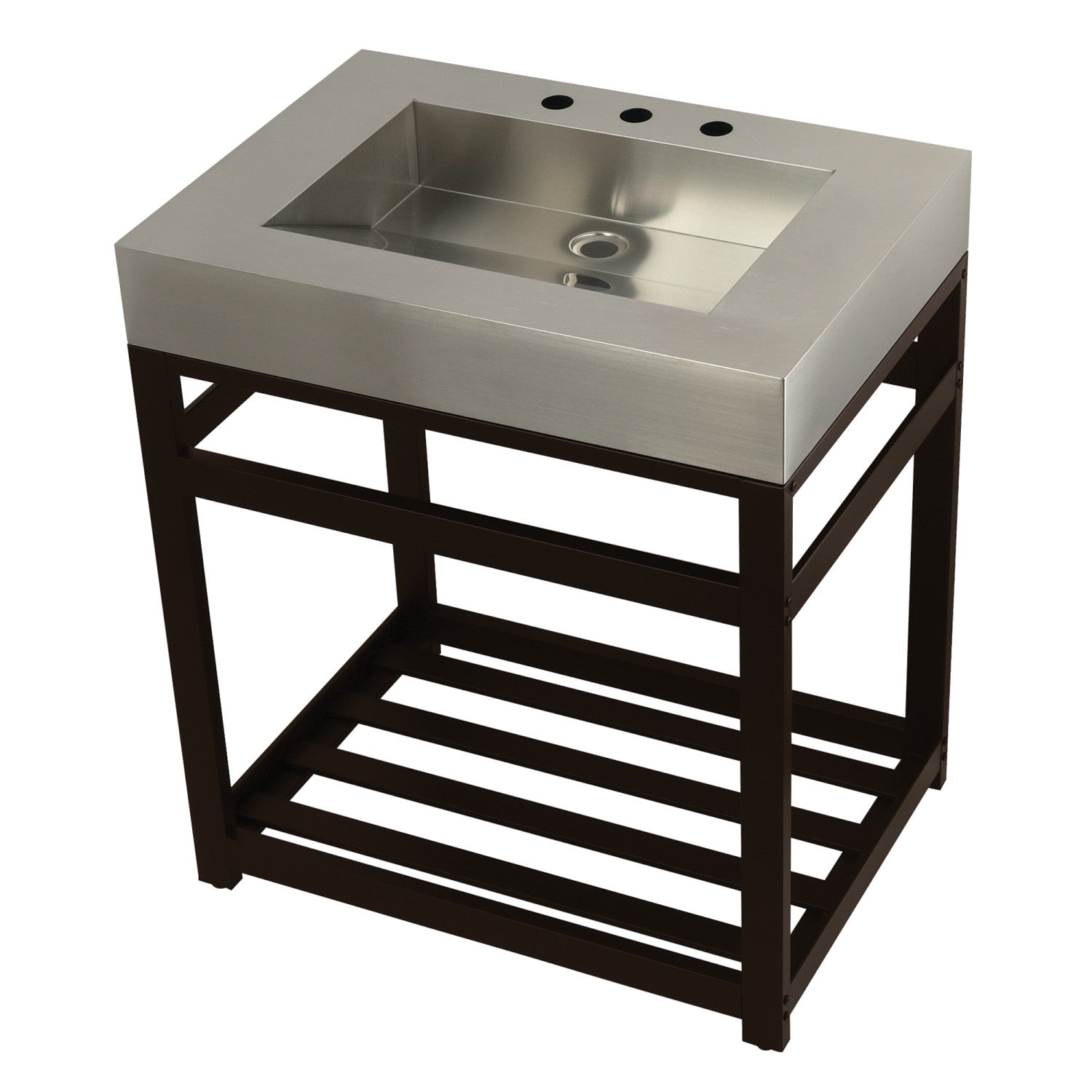 Kingston Brass Kingston Commercial lavabo consola — Bronce Aceitado