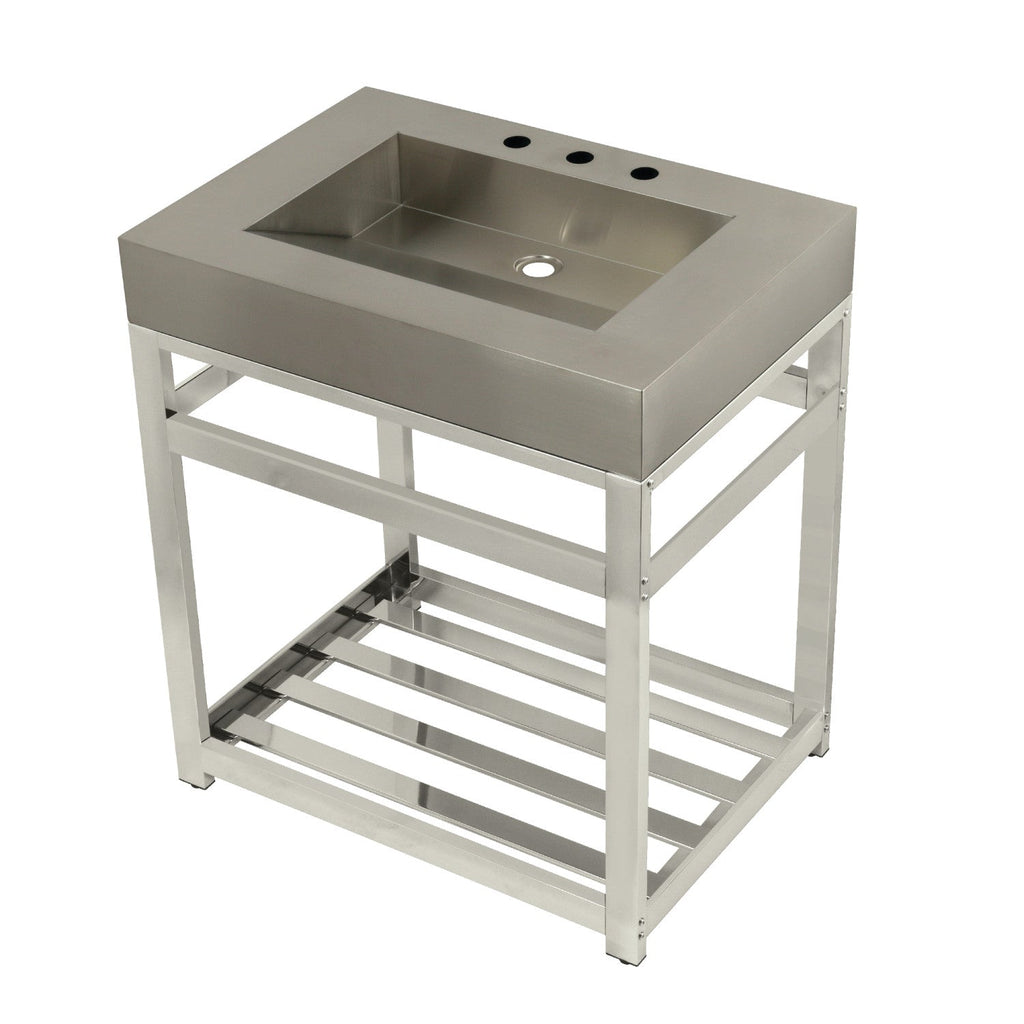 Kingston Brass Kingston Commercial lavabo consola — Níquel Pulido
