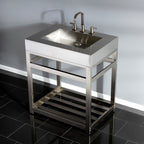 Kingston Brass Kingston Commercial lavabo consola — vista