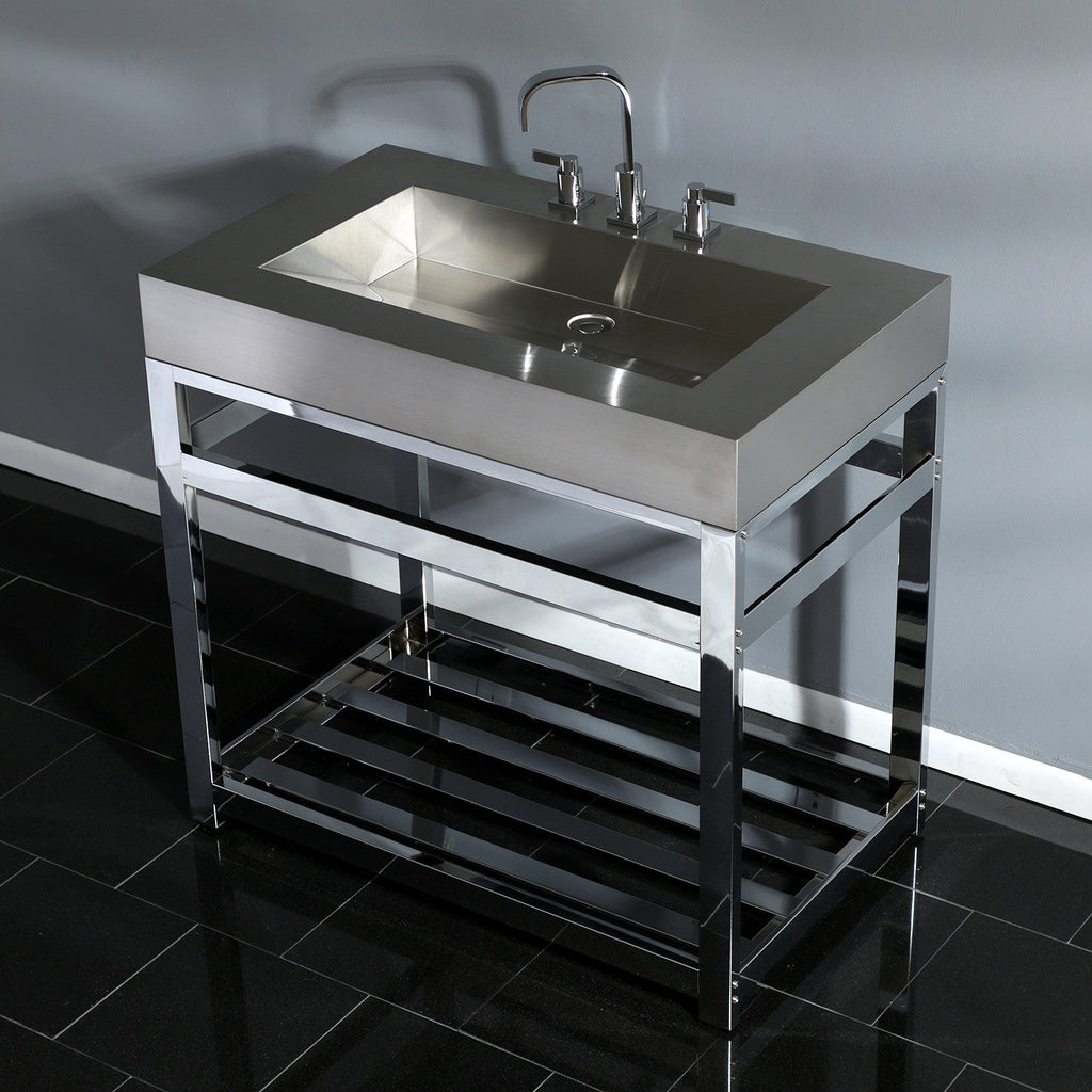 Kingston Brass Kingston Commercial lavabo consola — vista