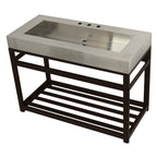 Kingston Brass Kingston Commercial lavabo consola — Bronce Aceitado
