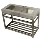Kingston Brass Kingston Commercial lavabo consola — Níquel Cepillado
