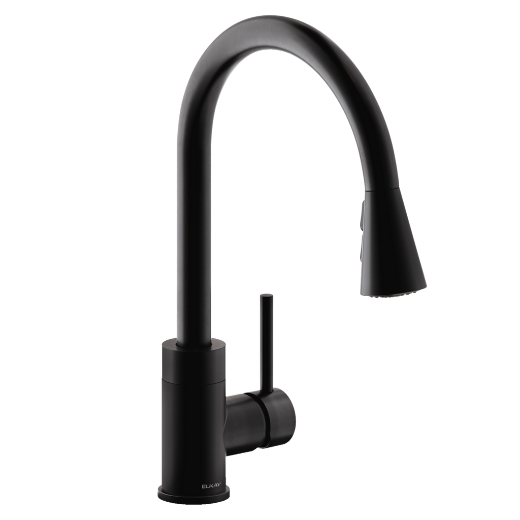 Elkay Avado Grifo de Cocina Extraíble — Negro Mate