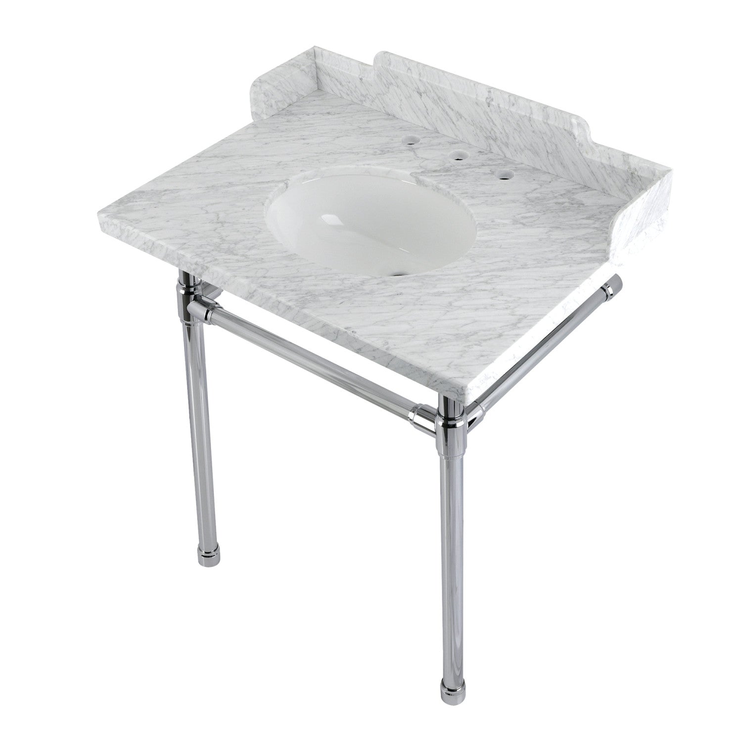 Kingston Brass Dreyden lavabo consola — Cromo Pulido