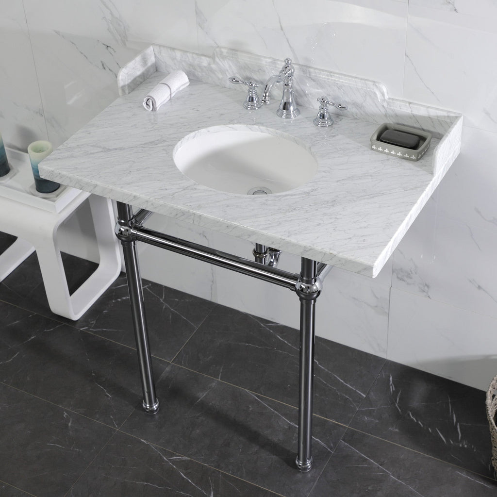 Kingston Brass Pemberton lavabo consola — vista