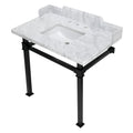 Kingston Brass Viceroy lavabo consola — Negro Mate