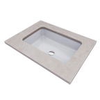 TOTO Lavabo Bajocubierta Rectangular 50 cm - Blanco