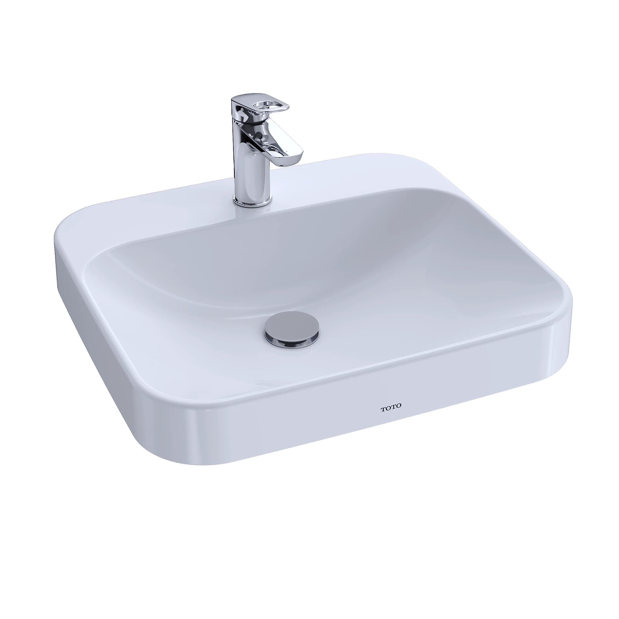 TOTO Arvina Lavabo de Sobreponer Rectangular 50 cm (LT415G) - Blanco