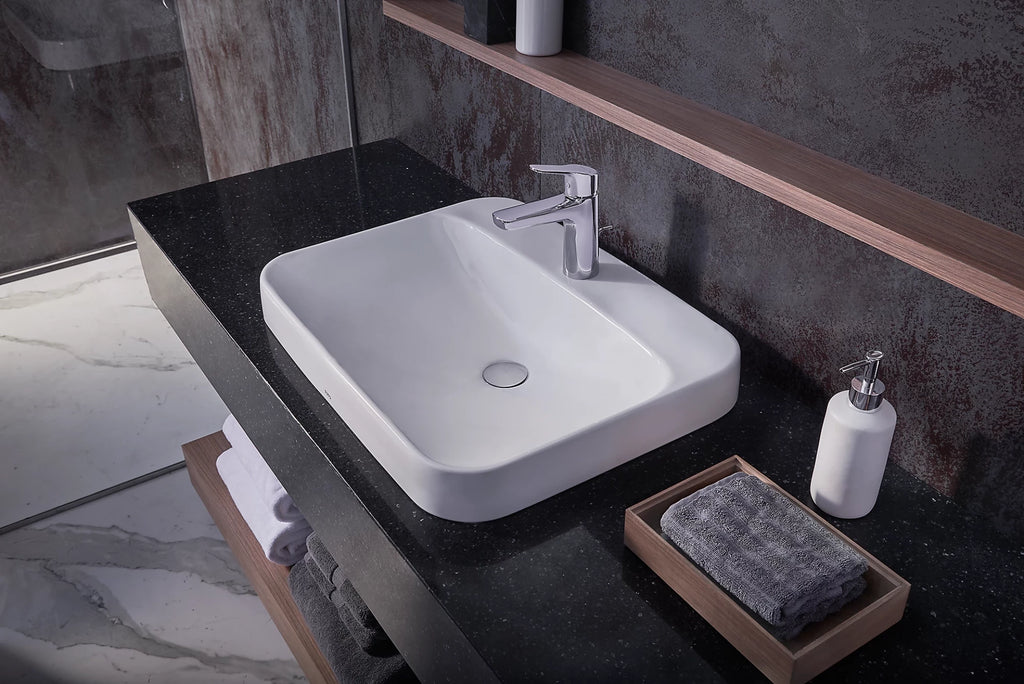 TOTO Arvina Lavabo de Sobreponer Rectangular 60 cm (LT416G) - Blanco