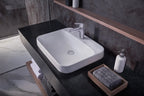 TOTO Arvina Lavabo de Sobreponer Rectangular 60 cm (LT416G) - Blanco
