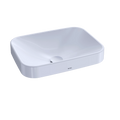 TOTO Arvina Lavabo de Sobreponer Rectangular 50 cm - Blanco