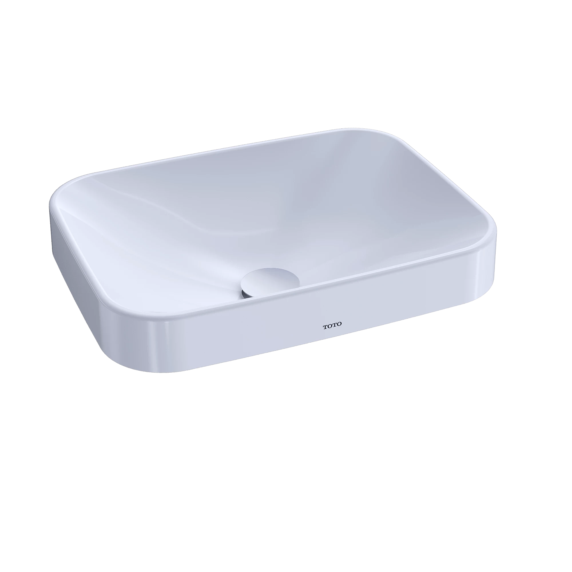 TOTO Arvina Lavabo de Sobreponer Rectangular 50 cm - Blanco