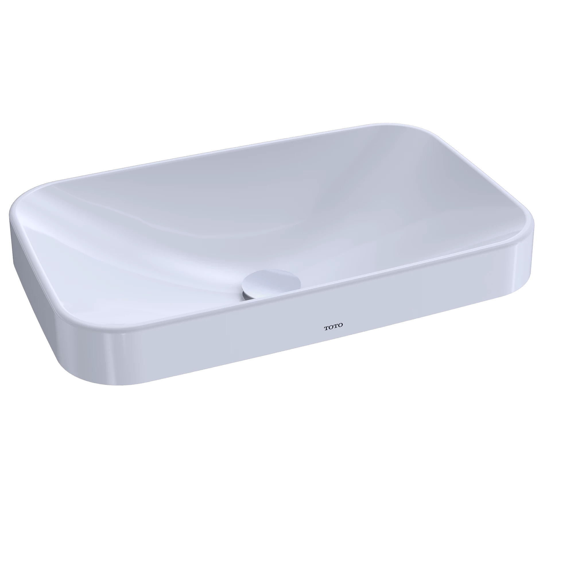 TOTO Arvina Lavabo de Sobreponer Rectangular 60 cm - Blanco