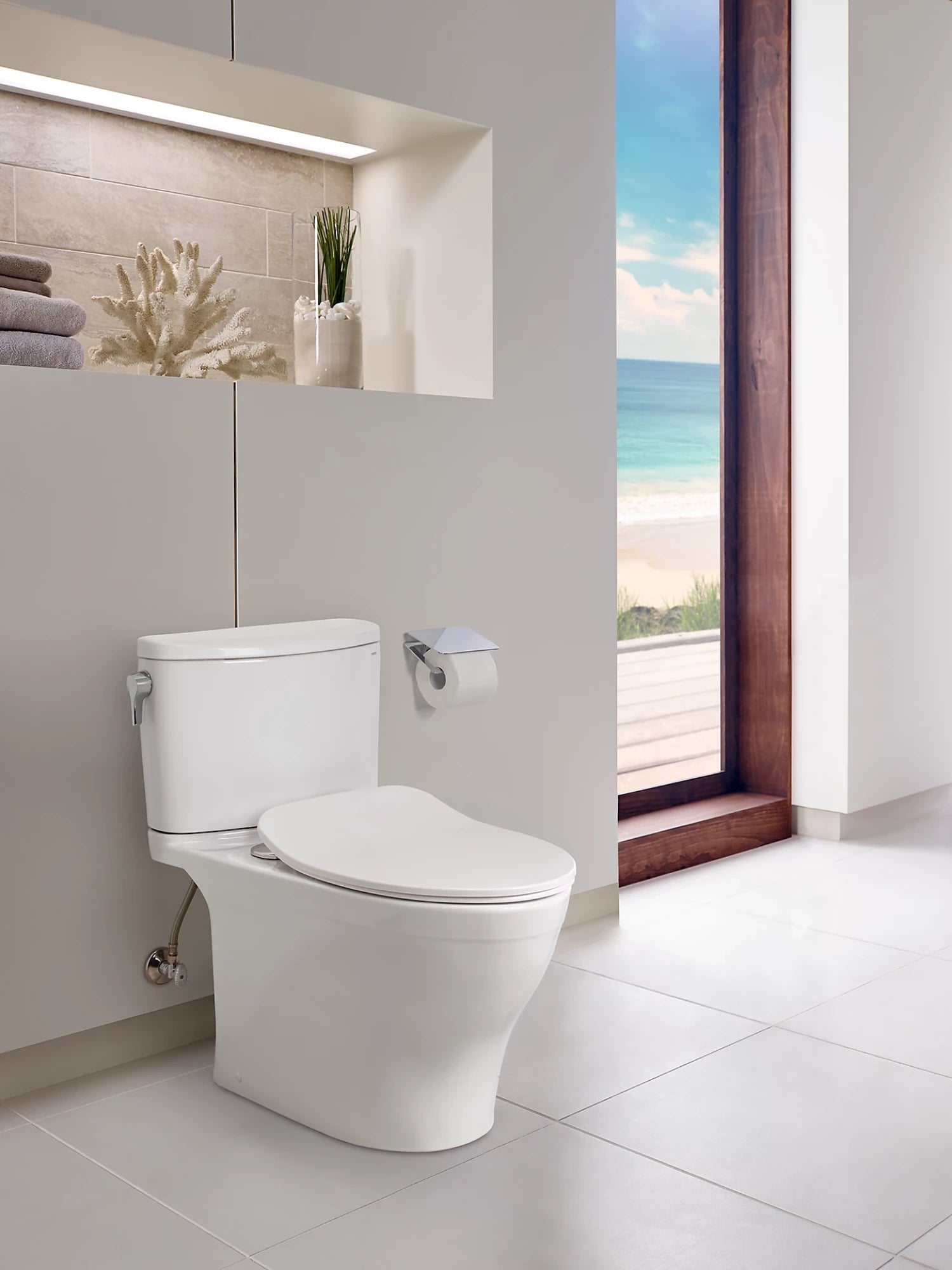TOTO Nexus 1G Inodoro de Dos Piezas · Asiento Slim - Blanco