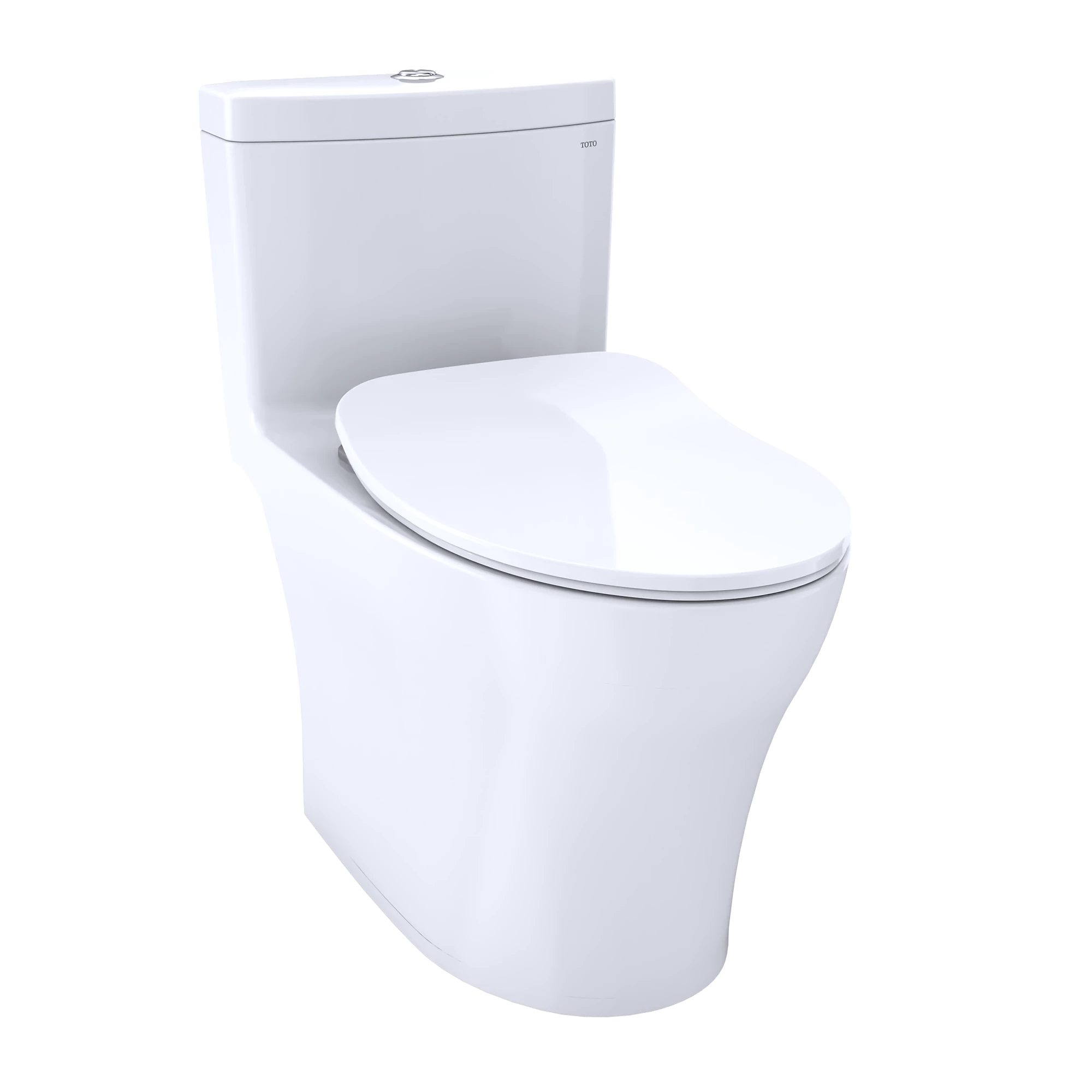 TOTO Aquia® IV Inodoro de Una Pieza — Conexión WASHLET+ · Altura Universal · Asiento Slim - Blanco