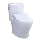 TOTO Aquia® IV Cube Inodoro de Dos Piezas con WASHLET®+ S7A · Altura Universal - Blanco