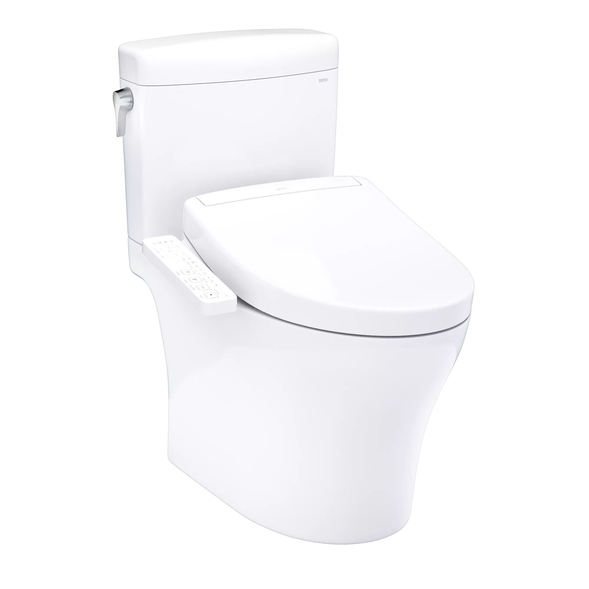 TOTO Aquia® IV Cube Inodoro de Dos Piezas con WASHLET®+ S2 · Altura Universal - Blanco