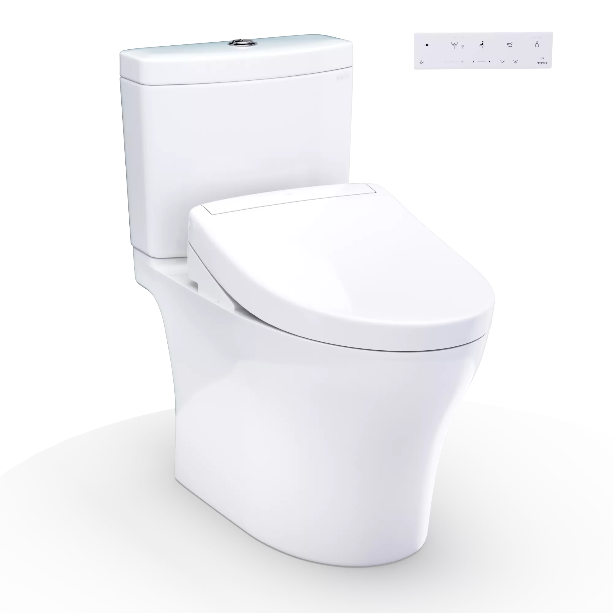 TOTO Aquia® IV Inodoro de Dos Piezas con WASHLET®+ S5 · Altura Universal - Blanco
