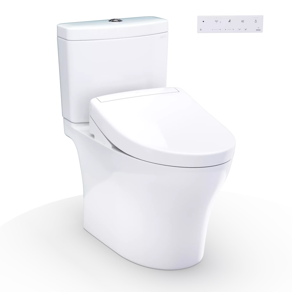 TOTO Aquia® IV Inodoro de Dos Piezas con WASHLET®+ S5 - Blanco