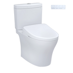 TOTO Aquia® IV Inodoro de Dos Piezas con WASHLET®+ S7 · Altura Universal - Blanco