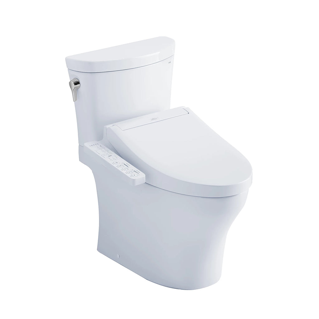 TOTO Aquia® IV Arc Inodoro de Dos Piezas con WASHLET®+ S5 · Altura Universal - Blanco