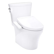 TOTO Aquia® IV Arc Inodoro de Dos Piezas con WASHLET®+ S2 · Altura Universal - Blanco