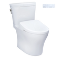 TOTO Aquia® IV Arc Inodoro de Dos Piezas con WASHLET®+ S7 · Altura Universal - Blanco
