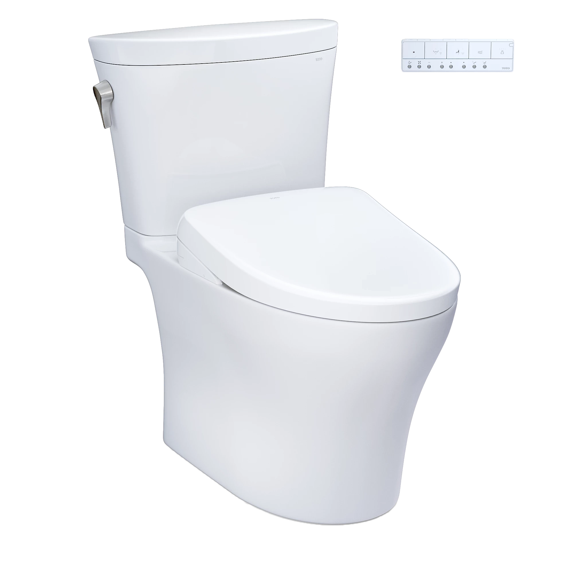 TOTO Aquia® IV Arc Inodoro de Dos Piezas con WASHLET®+ S7A · Altura Universal - Blanco