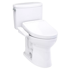 TOTO Drake II 1G Inodoro de Dos Piezas con WASHLET®+ S2 - Blanco