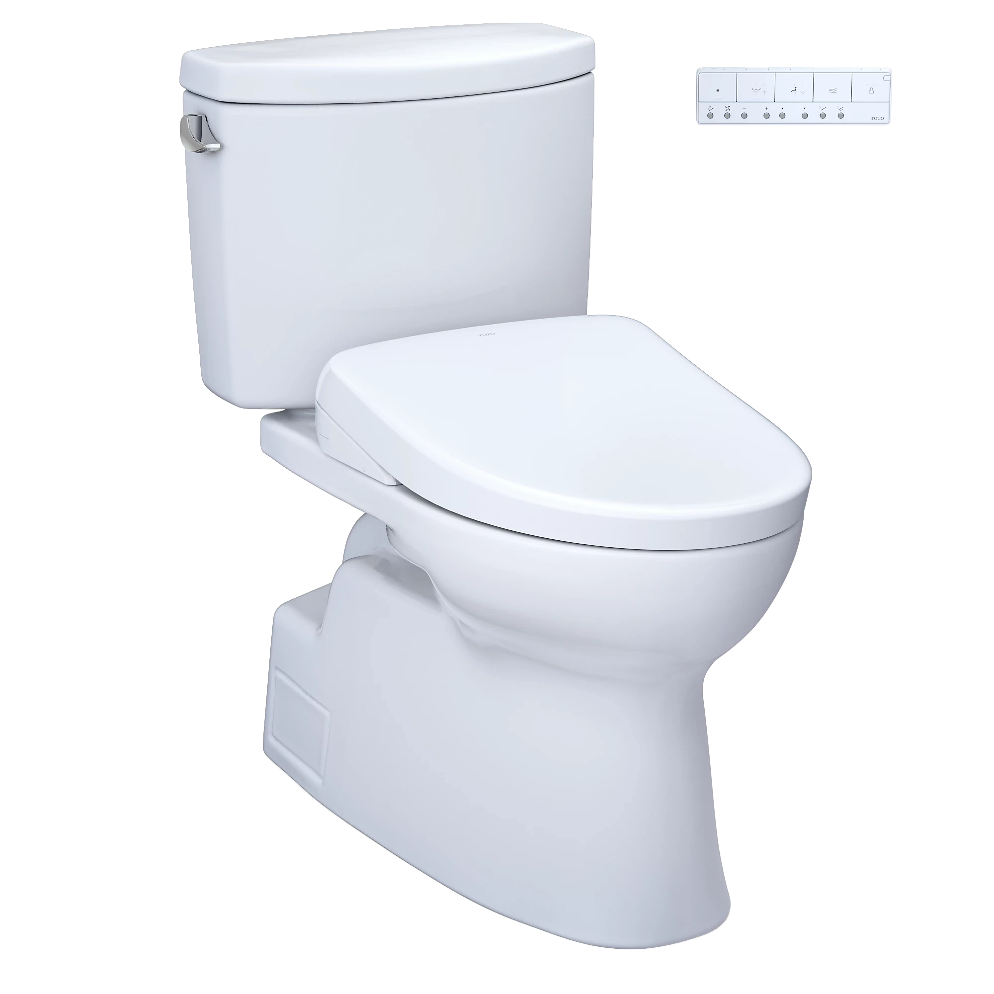 TOTO Vespin II Inodoro de Dos Piezas con WASHLET®+ S7A (MW4744736CEFGA) - Blanco