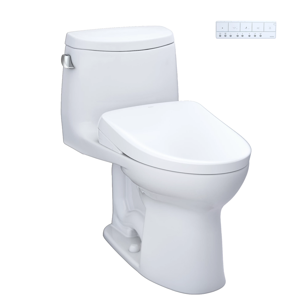TOTO UltraMax II Inodoro de Una Pieza con WASHLET®+ S7A (MW6044736CEFGA) - Blanco