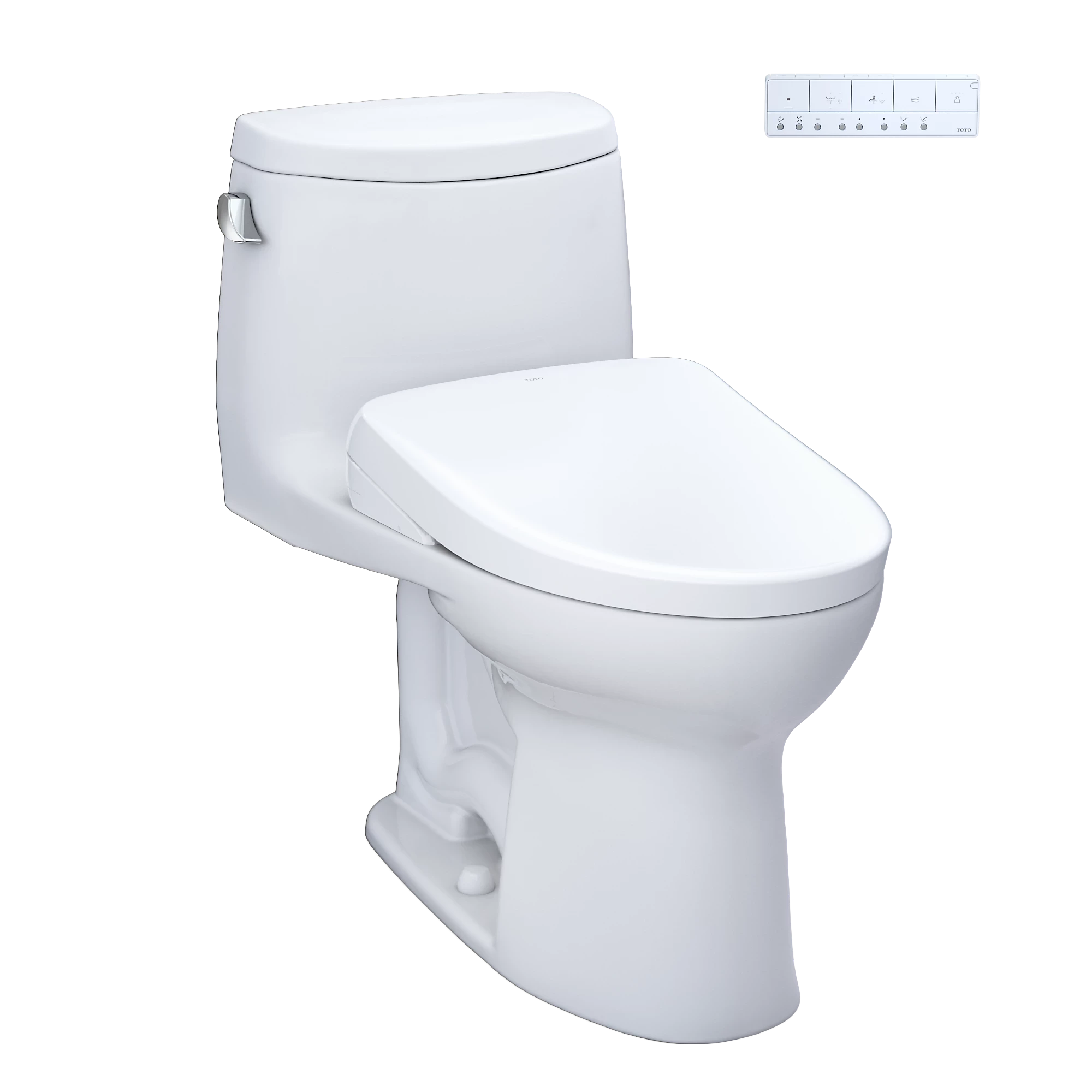 TOTO UltraMax II Inodoro de Una Pieza con WASHLET®+ S7A (MW6044736CEFGA) - Blanco