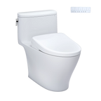 TOTO Nexus Inodoro de Una Pieza con WASHLET®+ S7 (MW6424726CEFGA) - Blanco
