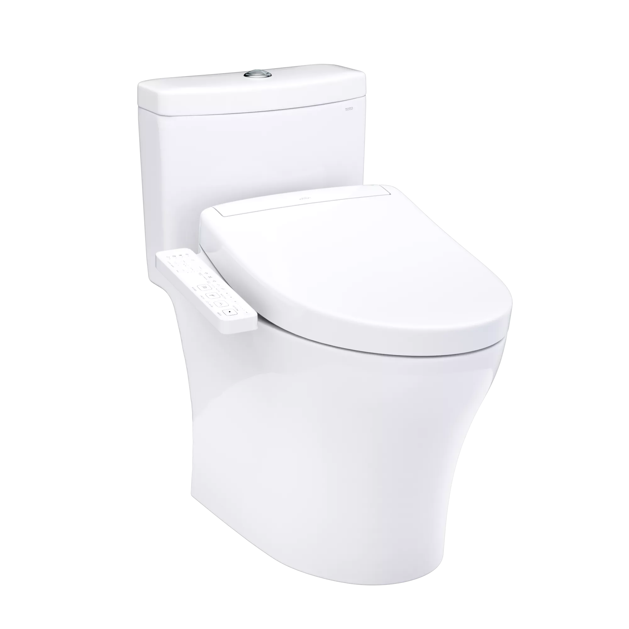 TOTO Aquia® IV Inodoro de Una Pieza con WASHLET®+ S2 · Altura Universal - Blanco