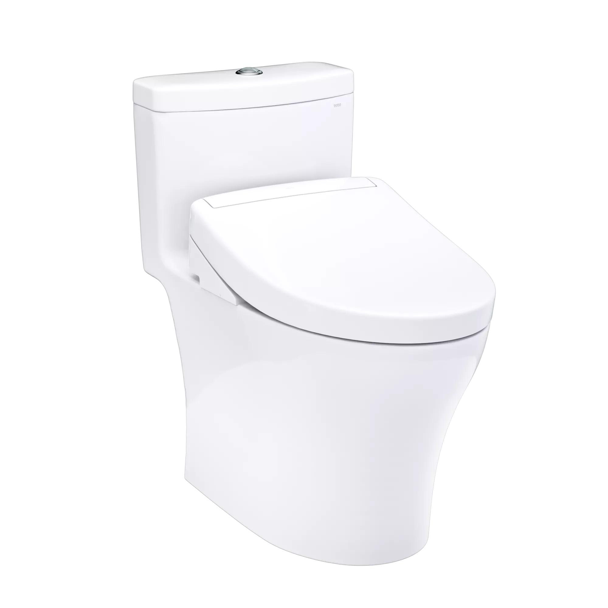 TOTO Aquia® IV Inodoro de Una Pieza con WASHLET®+ S5 · Altura Universal - Blanco