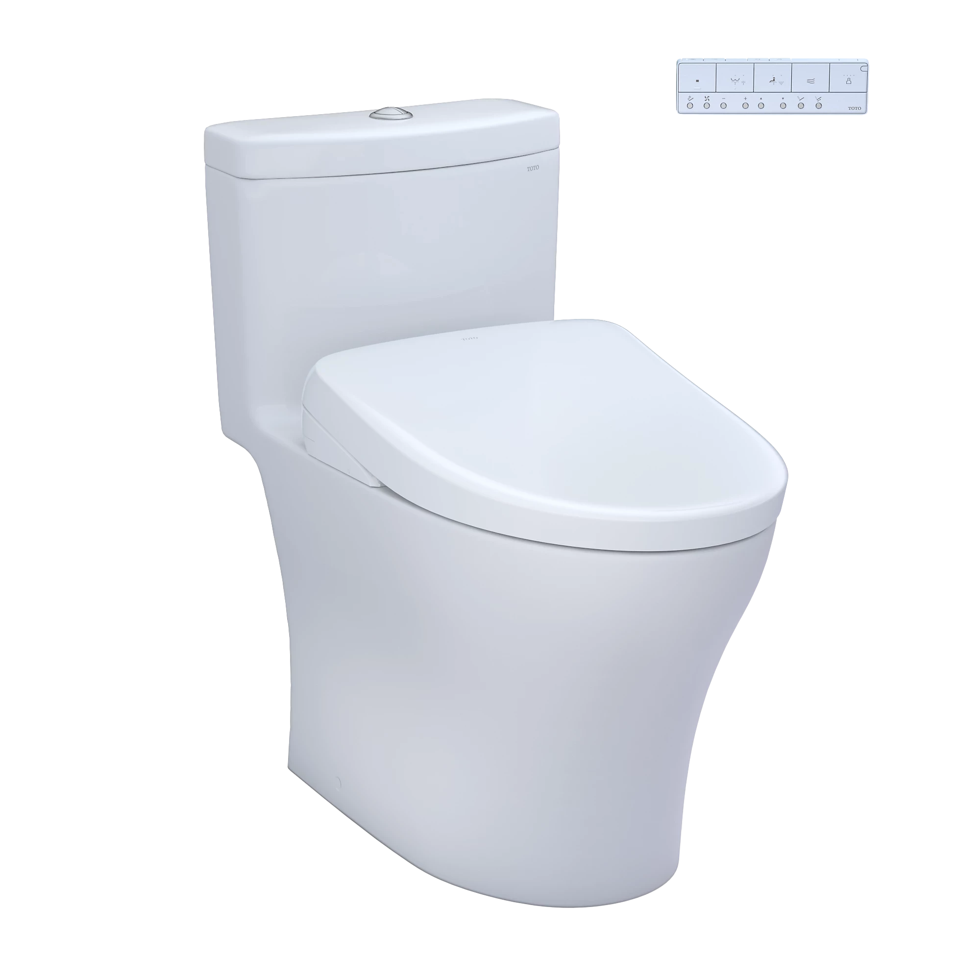 TOTO Aquia® IV Inodoro de Una Pieza con WASHLET®+ S7A · Altura Universal - Blanco