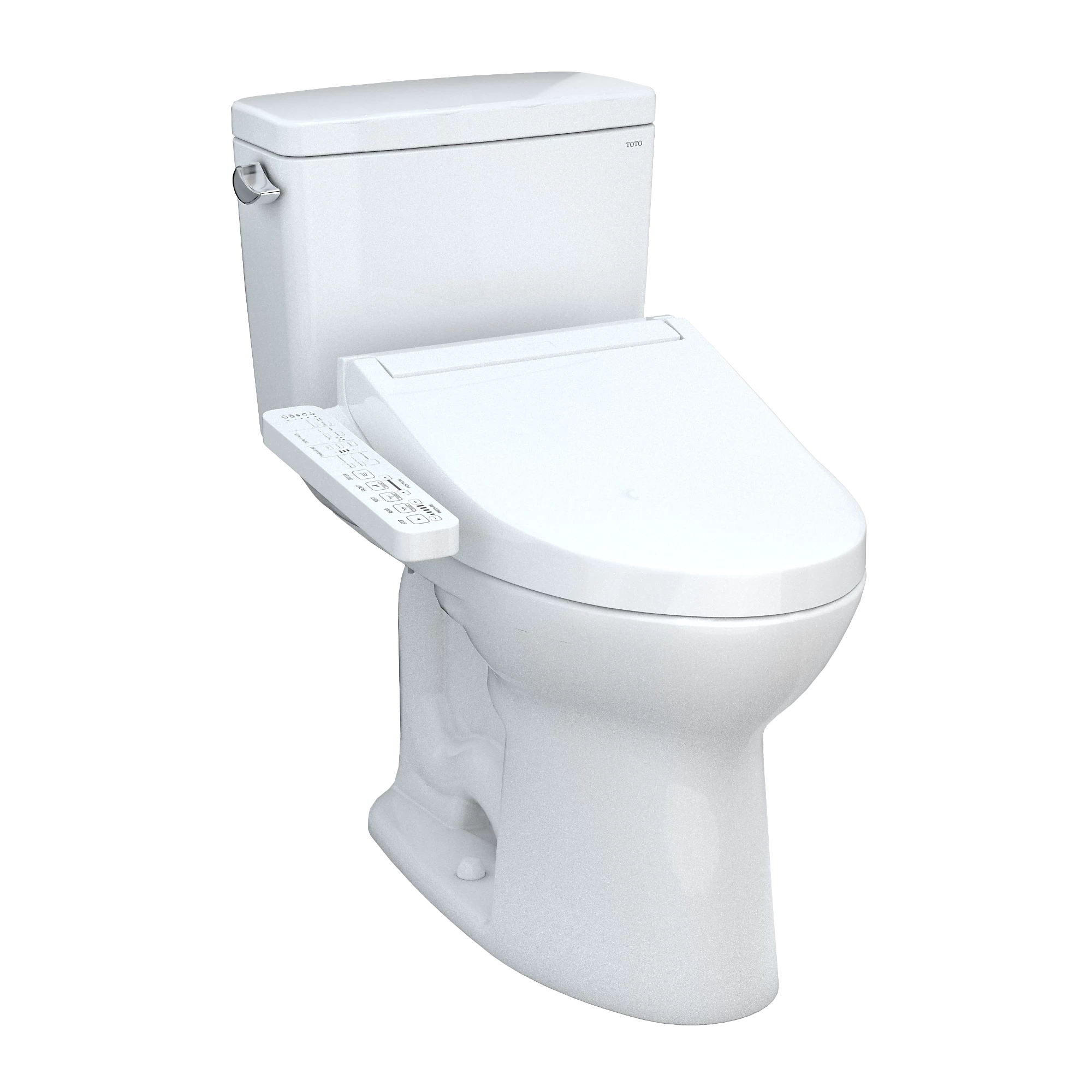 TOTO Drake Inodoro de Dos Piezas con WASHLET®+ S5 · Altura Universal (MW7763446CSFG) - Blanco