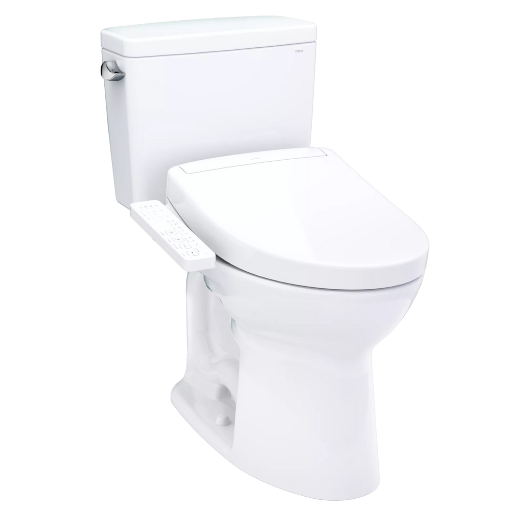 TOTO Drake Inodoro de Dos Piezas con WASHLET®+ S2 (MW7763346CSG) - Blanco