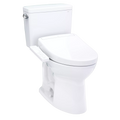 TOTO Drake Inodoro de Dos Piezas con WASHLET®+ S2 (MW7763346CSG) - Blanco