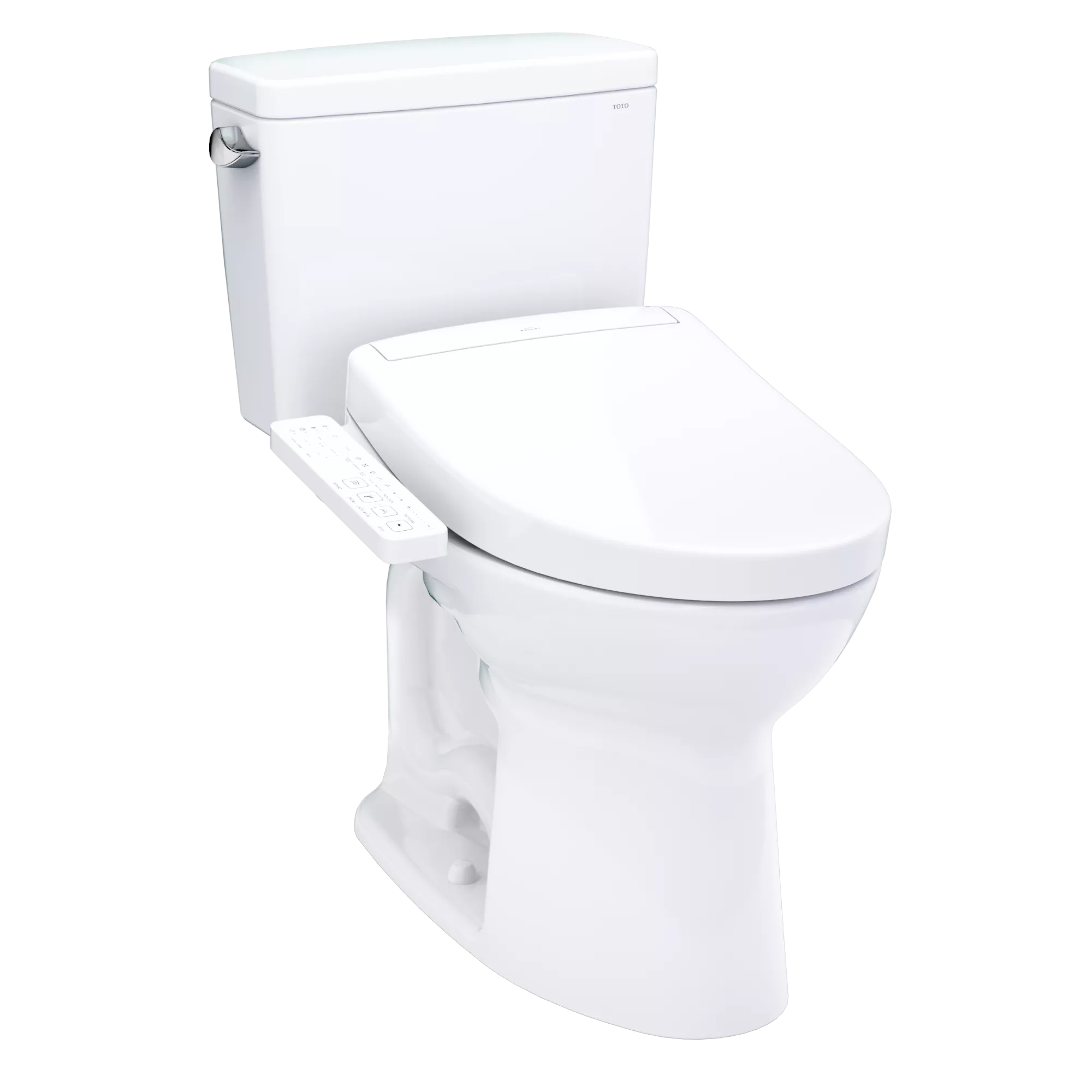 TOTO Drake Inodoro de Dos Piezas con WASHLET®+ S2 · Altura Universal (MW7763346CSFG) - Blanco