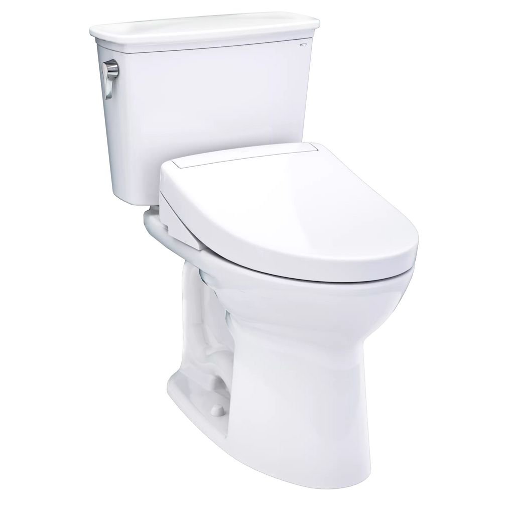 TOTO Drake Transitional Inodoro de Dos Piezas con WASHLET®+ S5 · Altura Universal - Blanco