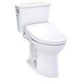 TOTO Drake Transitional Inodoro de Dos Piezas con WASHLET®+ S5 · Altura Universal - Blanco
