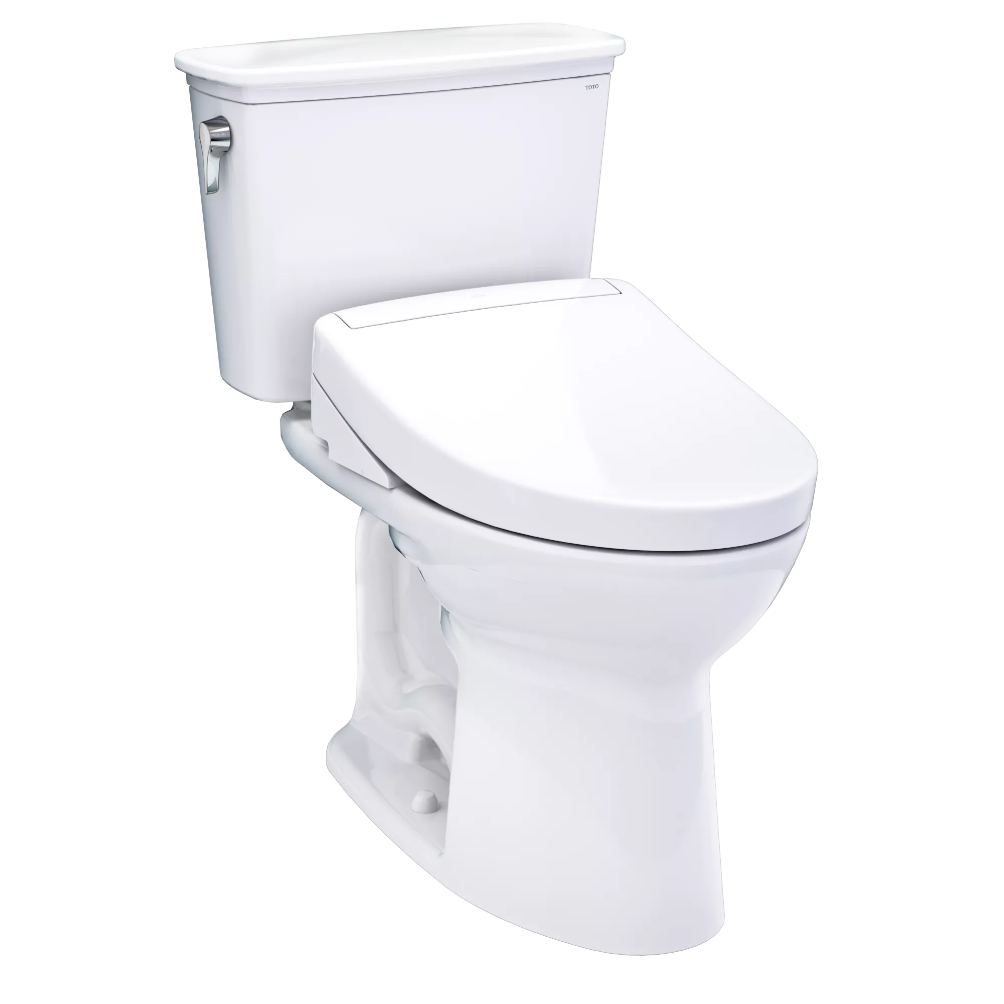 TOTO Drake Transitional Inodoro de Dos Piezas con WASHLET®+ S5 · Altura Universal - Blanco