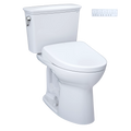 TOTO Drake Transitional Inodoro de Dos Piezas con WASHLET®+ S7A - Blanco
