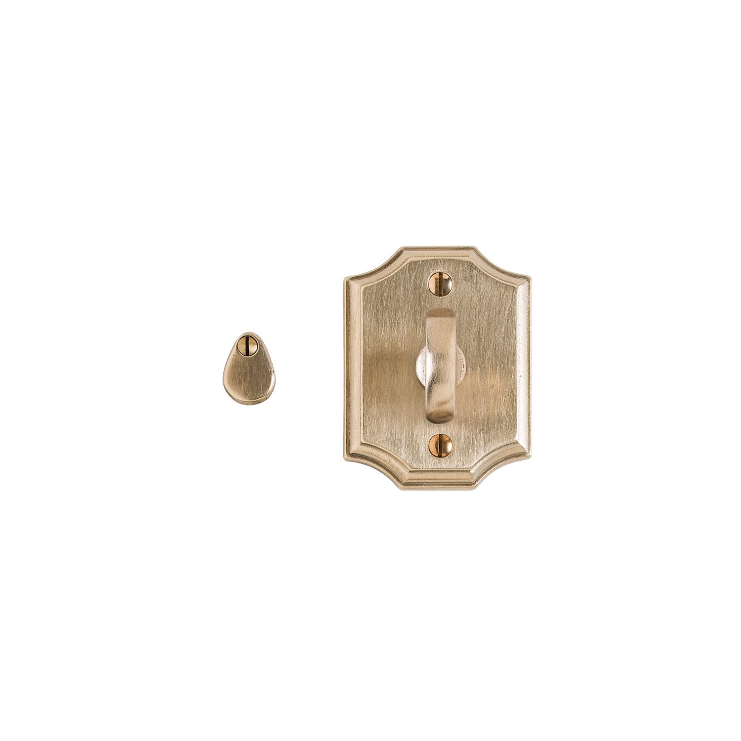asador de Privacidad Bordeaux 2 1/2" x 3 1/4" — Rocky Mountain Hardware bronce macizo