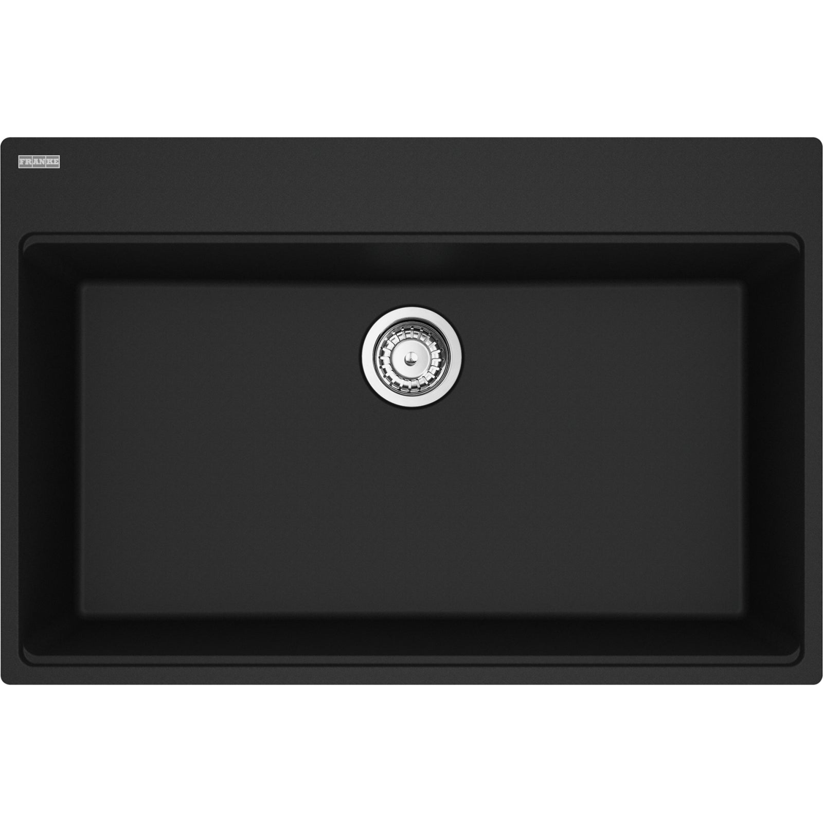 Franke Maris — Tarja Sobreponer 33″ de Fragranite — Negro Mate