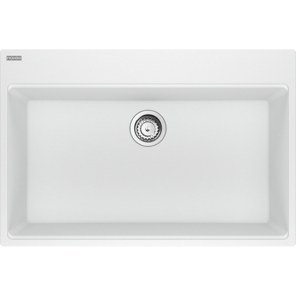 Franke Maris — Tarja Sobreponer 33″ de Fragranite — Blanco Polar