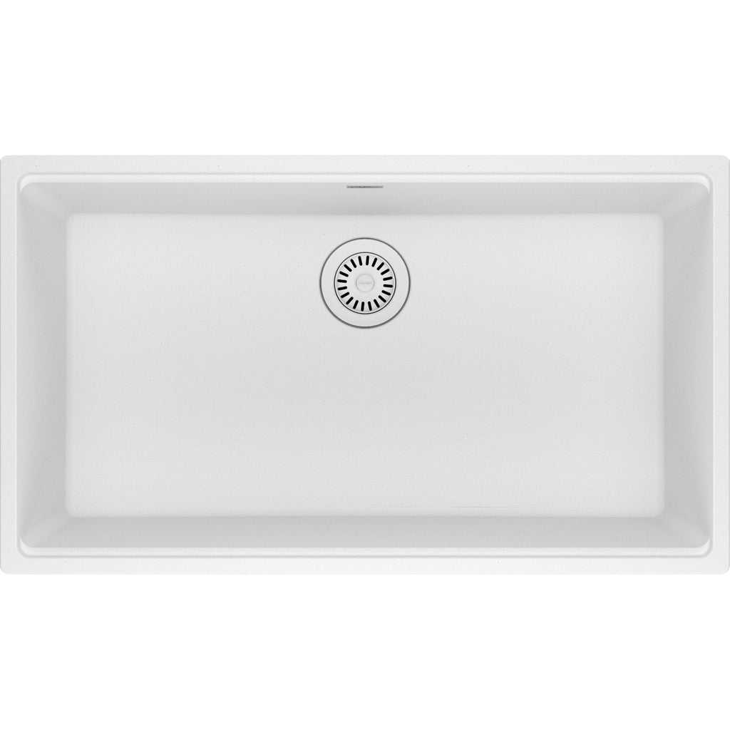 Franke Maris — Tarja Bajocubierta 33.5″ de Fragranite — Blanco Polar