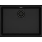 Franke Maris — Tarja Bajocubierta 25.5″ de Fragranite — Negro Mate